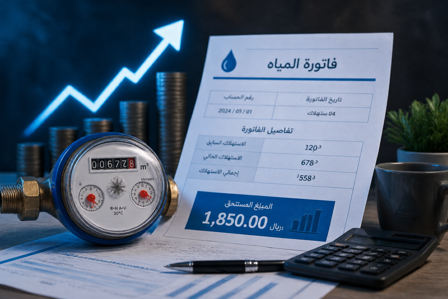 ارتفاع فاتورة المياه
