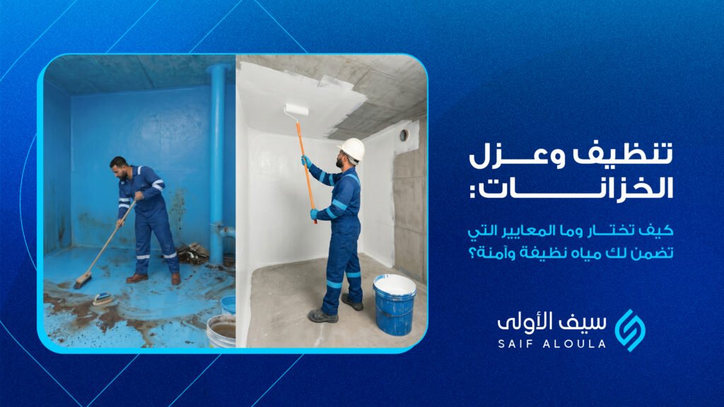 تنظيف وعزل الخزانات