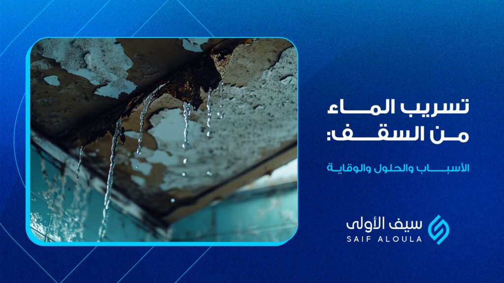 تسريب الماء من السقف