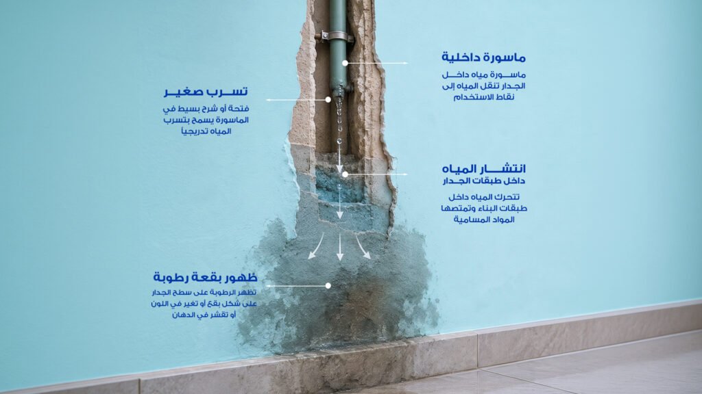 مسار شبكة المياه